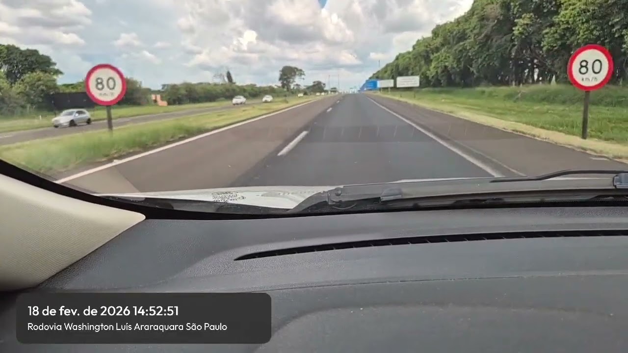 18/02/2026 - SEGUNDO VÍDEO DE HOJE  - CAMINHO DE TAQUARITINGA ATÉ ARARAQUARA. 
