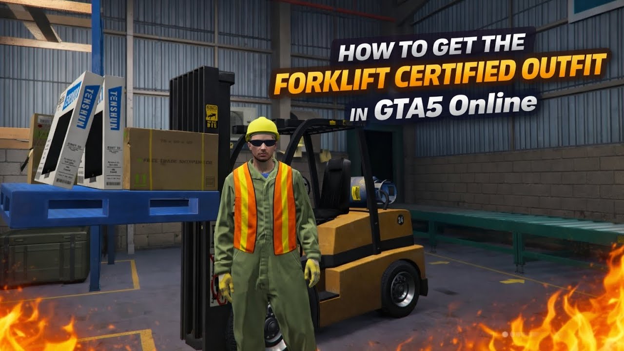 HOW TO GET THE FORKLIFT CERTIFIED OUTFIT IN GTA5 ONLINE 📦