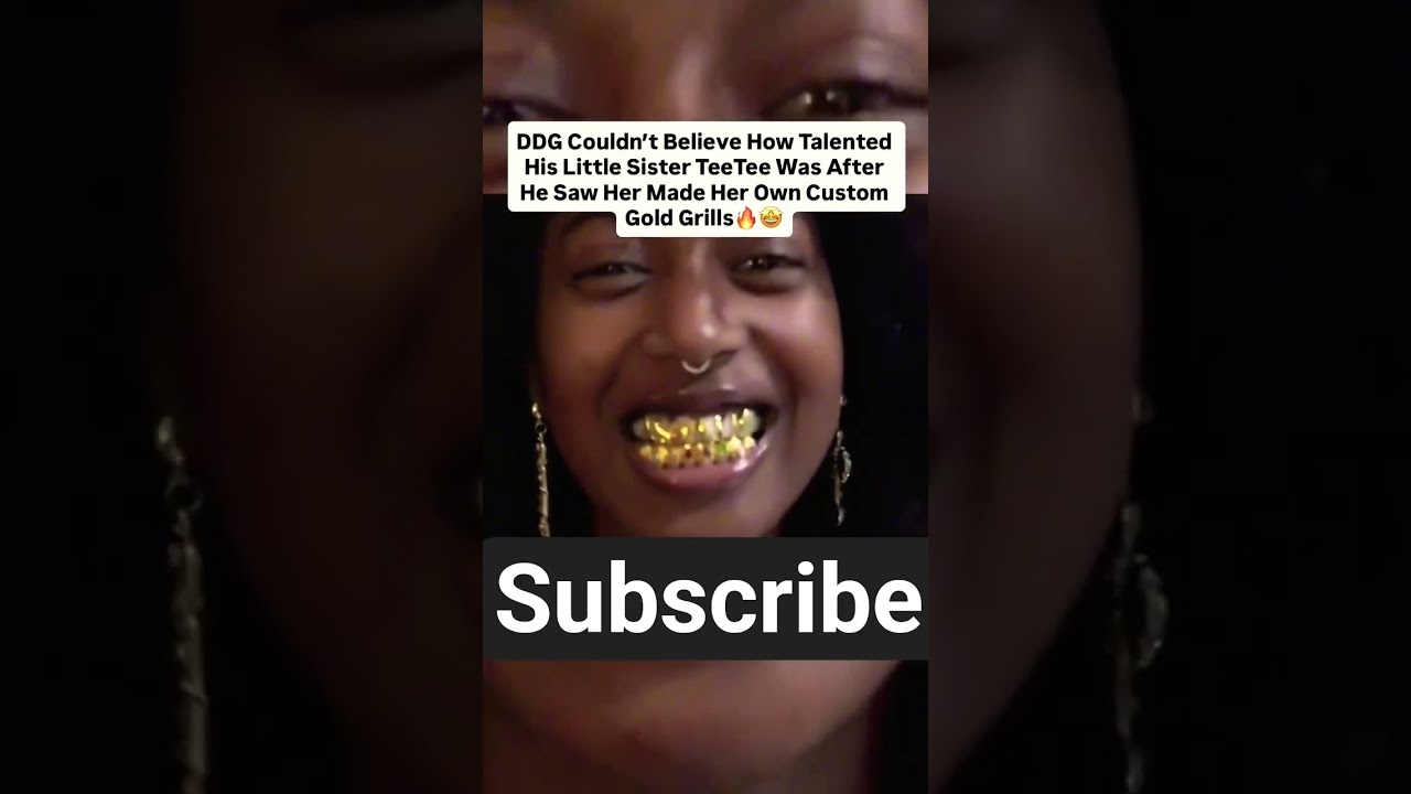 DDG Couldn't Believe How Talented His Little Sister Tee Tee Was After He Saw Her Custom Gold Grillsp
