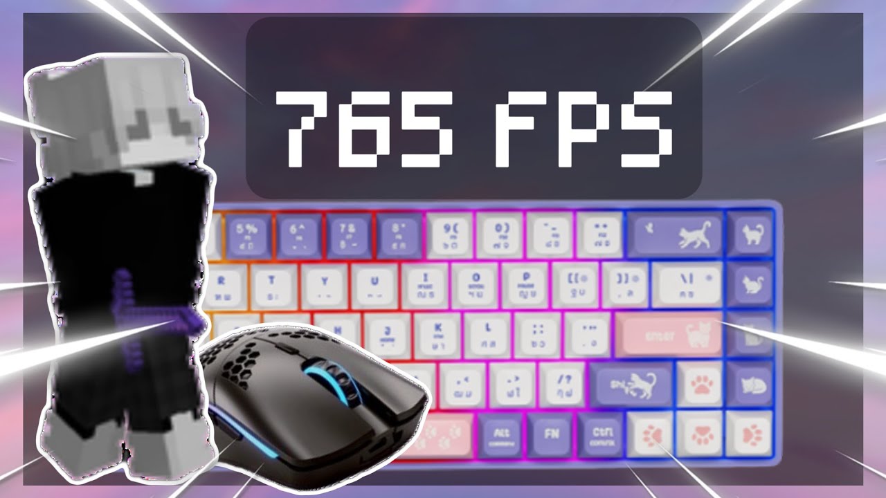 Keyboard + Mouse ASMR Sounds MineBerry Bedwars