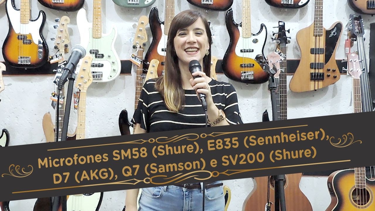 Qual o Melhor Microfone para Voz? SM58, E835, D7, Q7 ou SV200?