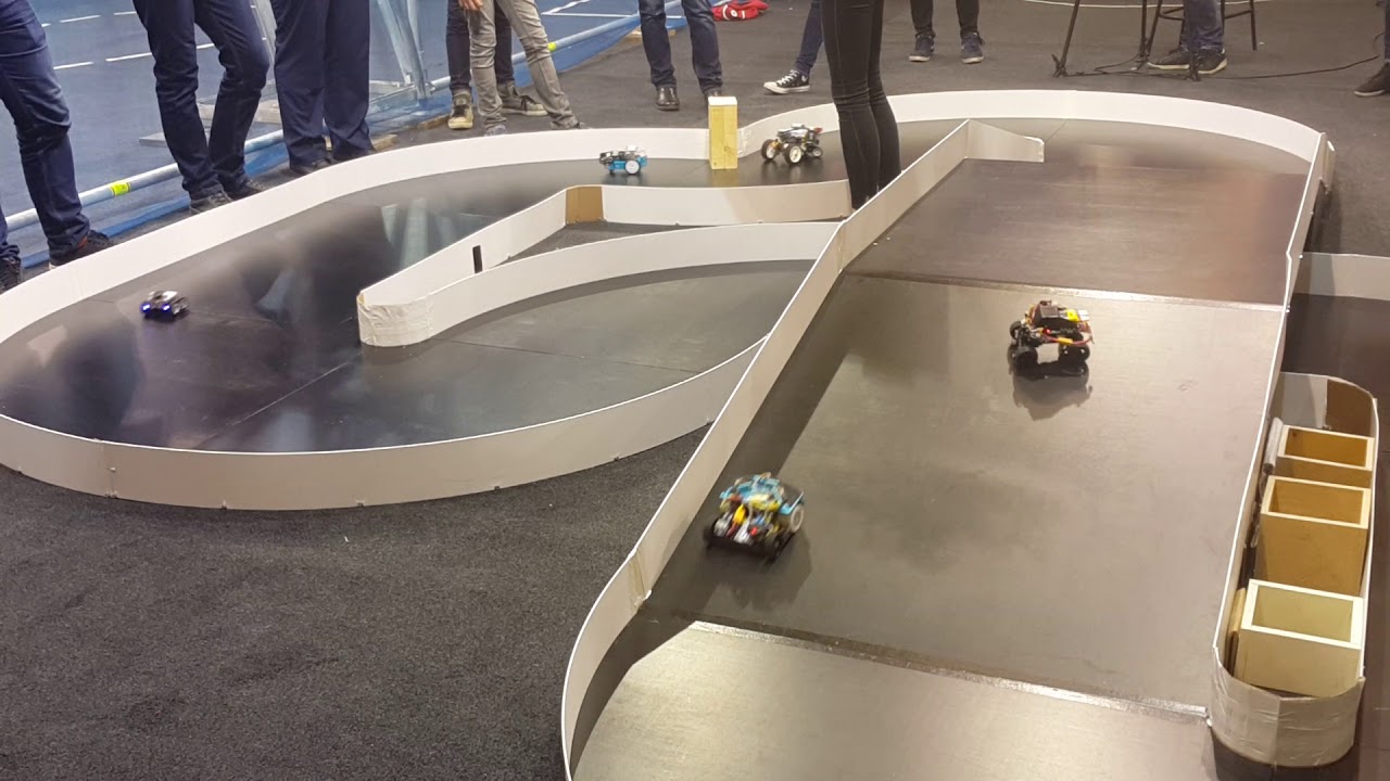 Folkrace  Robotex 2017 Estonia. Заезд роботов на соревнованиях в Эстонии.