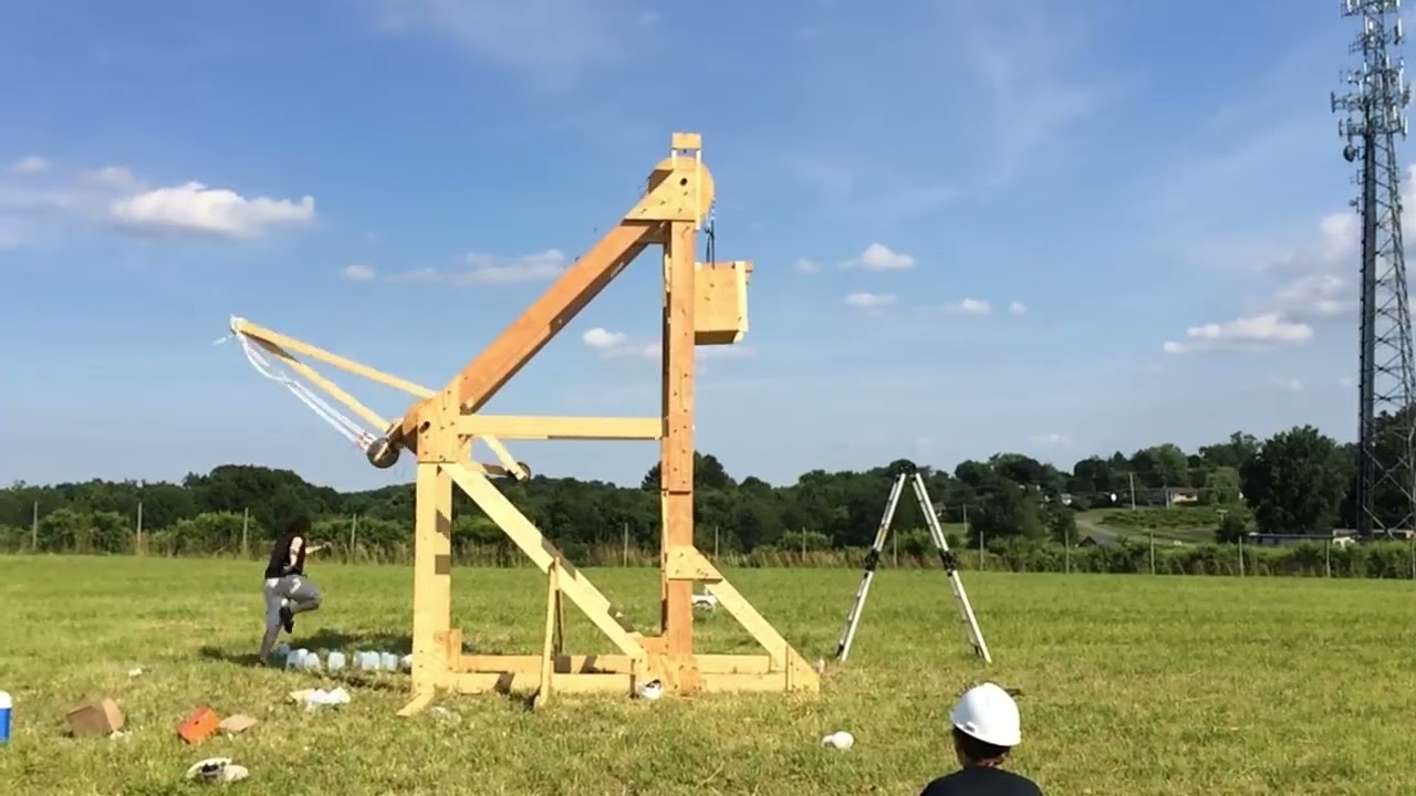 Centrifugal Trebuchet Testing Montage
