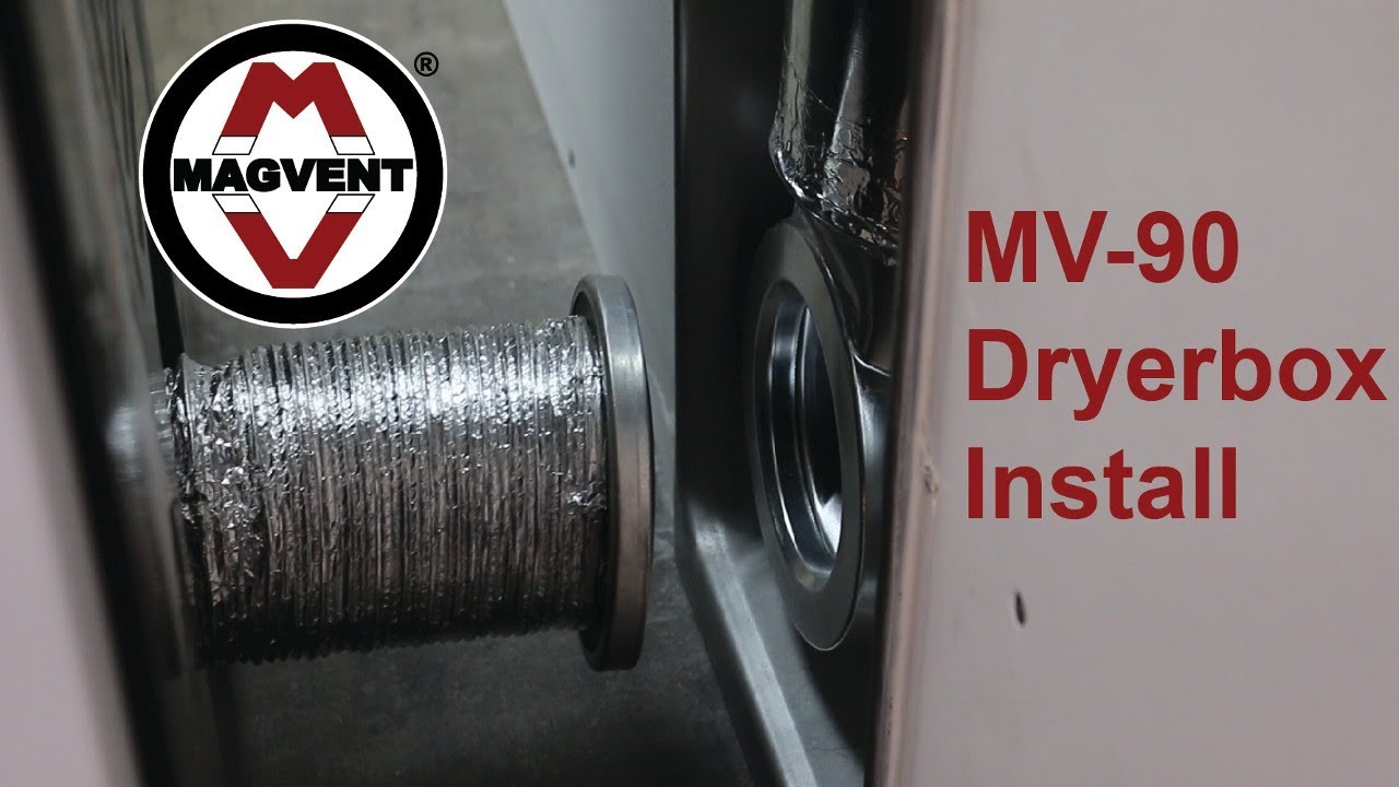Magvent MV-90 Dryer Vent in Dryerbox Installation