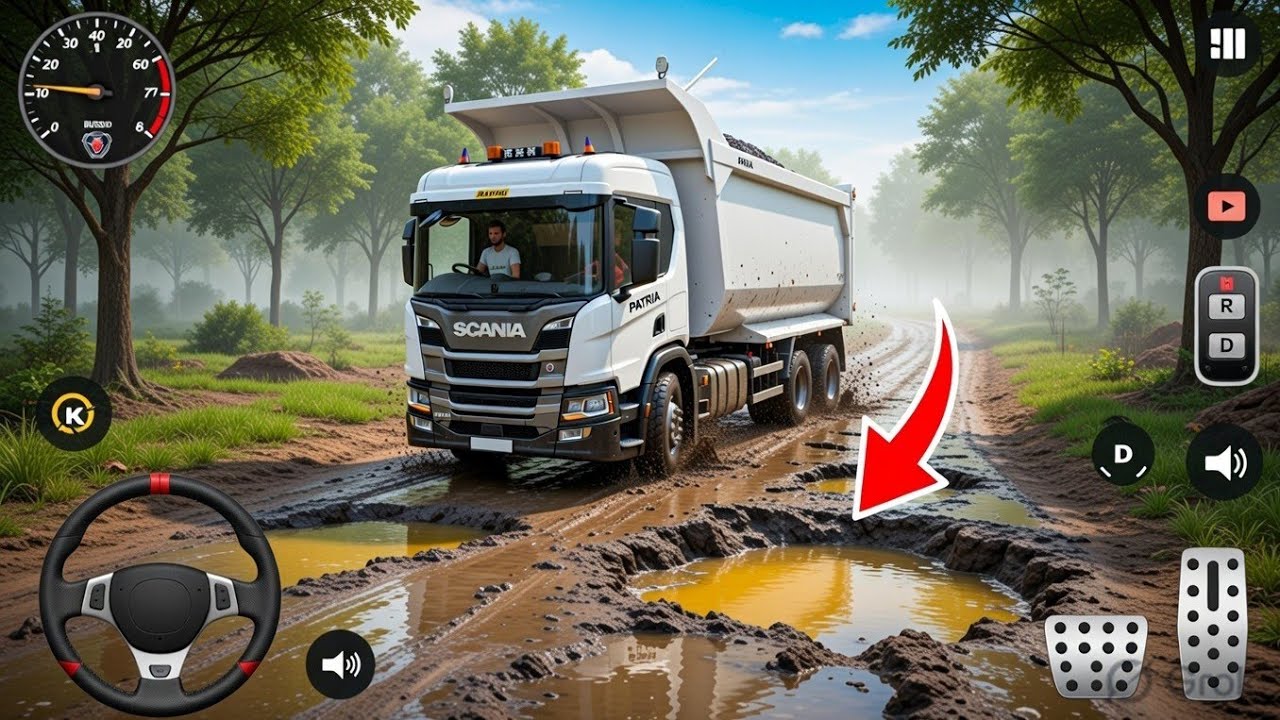 Scania Truck vs Dangerous Broken Road 😱 | Bus Simulator Indonesia Gameplay 