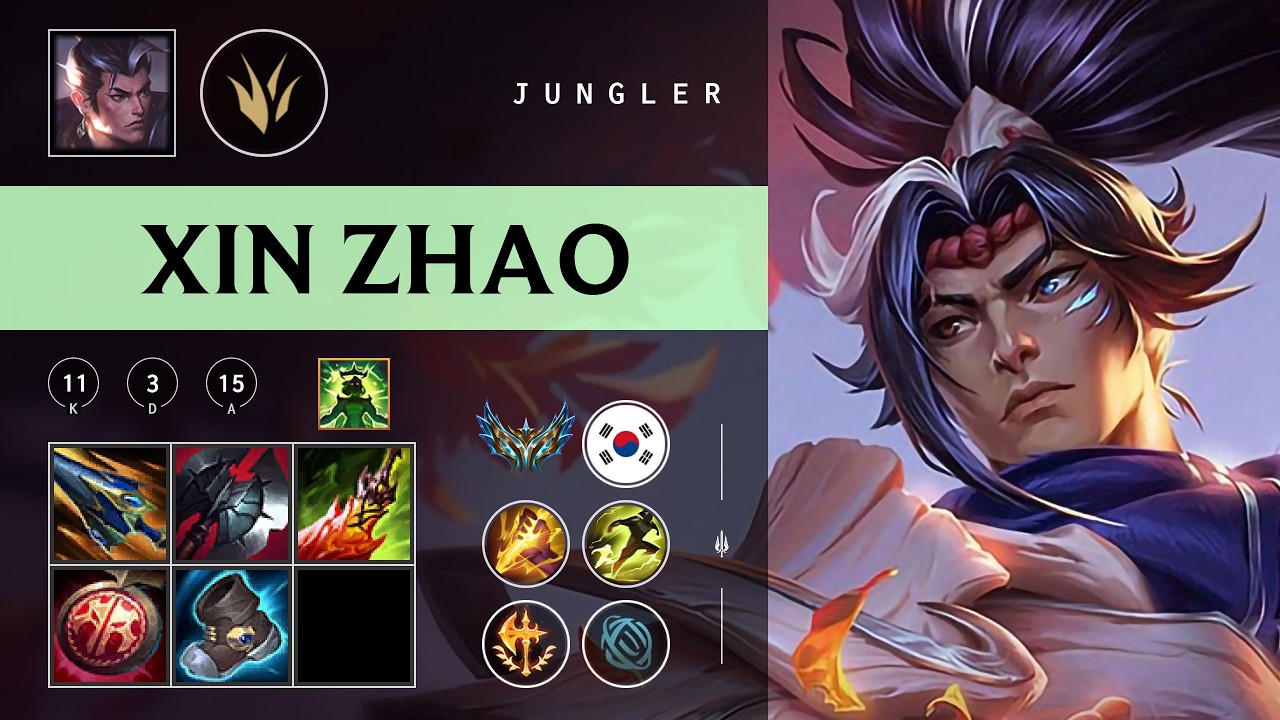 Xin Zhao Jungle vs Lee Sin - KR Challenger Patch 26.04