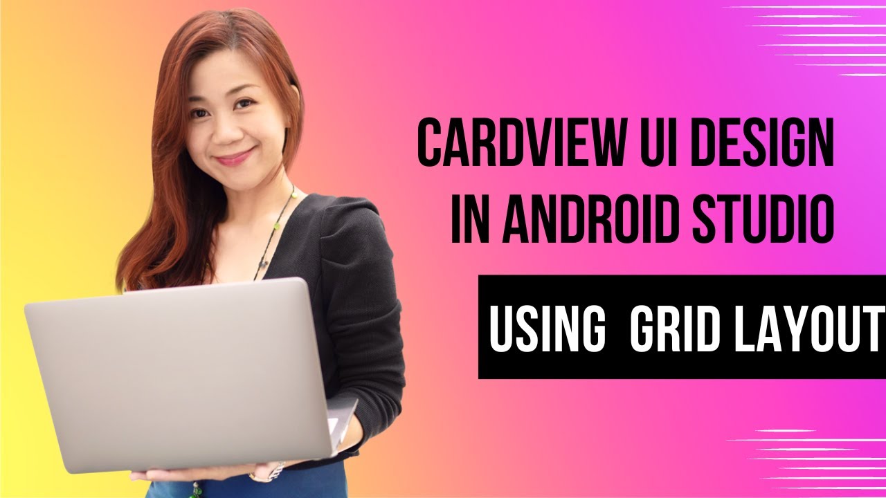 How to use Card view design Android Studio||Using Grid Layout