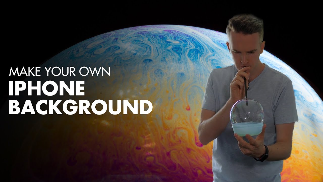 Creative Bubble Photography Project - Make Your Own iPhone Background