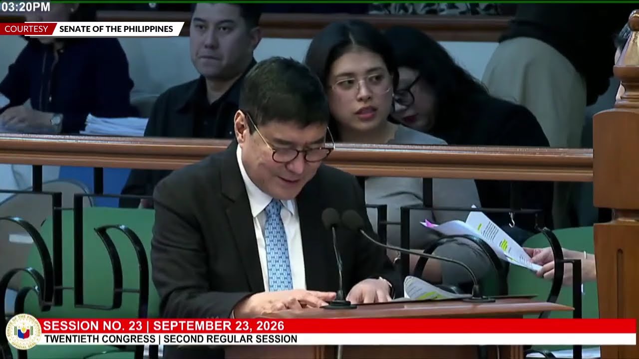 LIVE: Senate of the Philippines holds plenary session | ABS-CBN News (September 23, 2026)