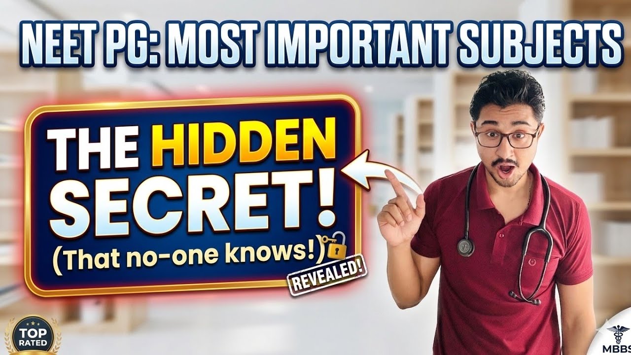 Subject Wise Marks Weightage of NEET PG| High Yield Subjects of NEET PG| #neetpg #neetpg2026 