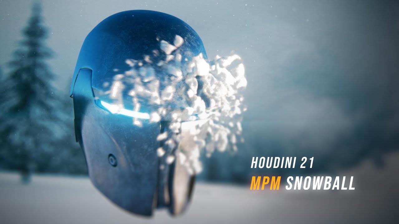 Учебное пособие по Houdini 21 — MPM Snowball