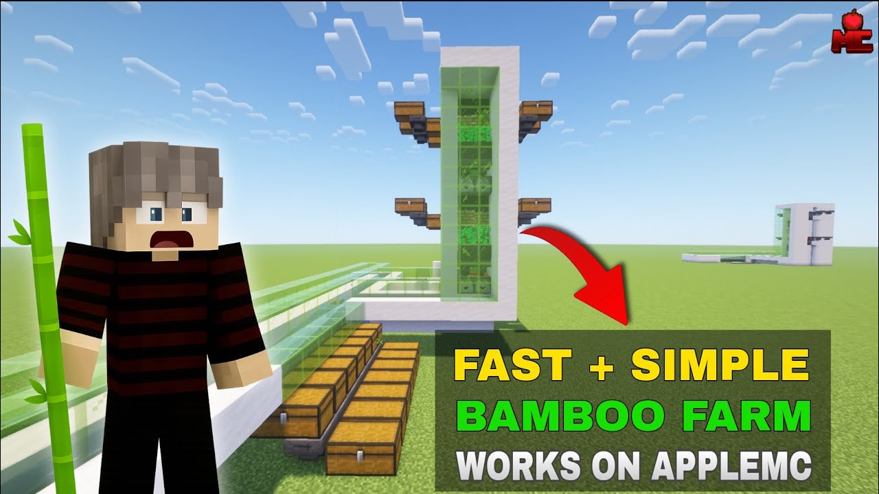 😱 This BAMBOO FARM Is INSANELY FAST on AppleMC! 