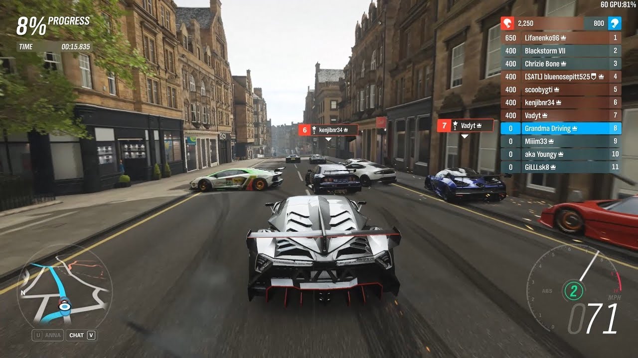 Forza Horizon 4 - 1000hp+ Lamborghini Veneno is just ok for S2-Class [Ranked Adventure]