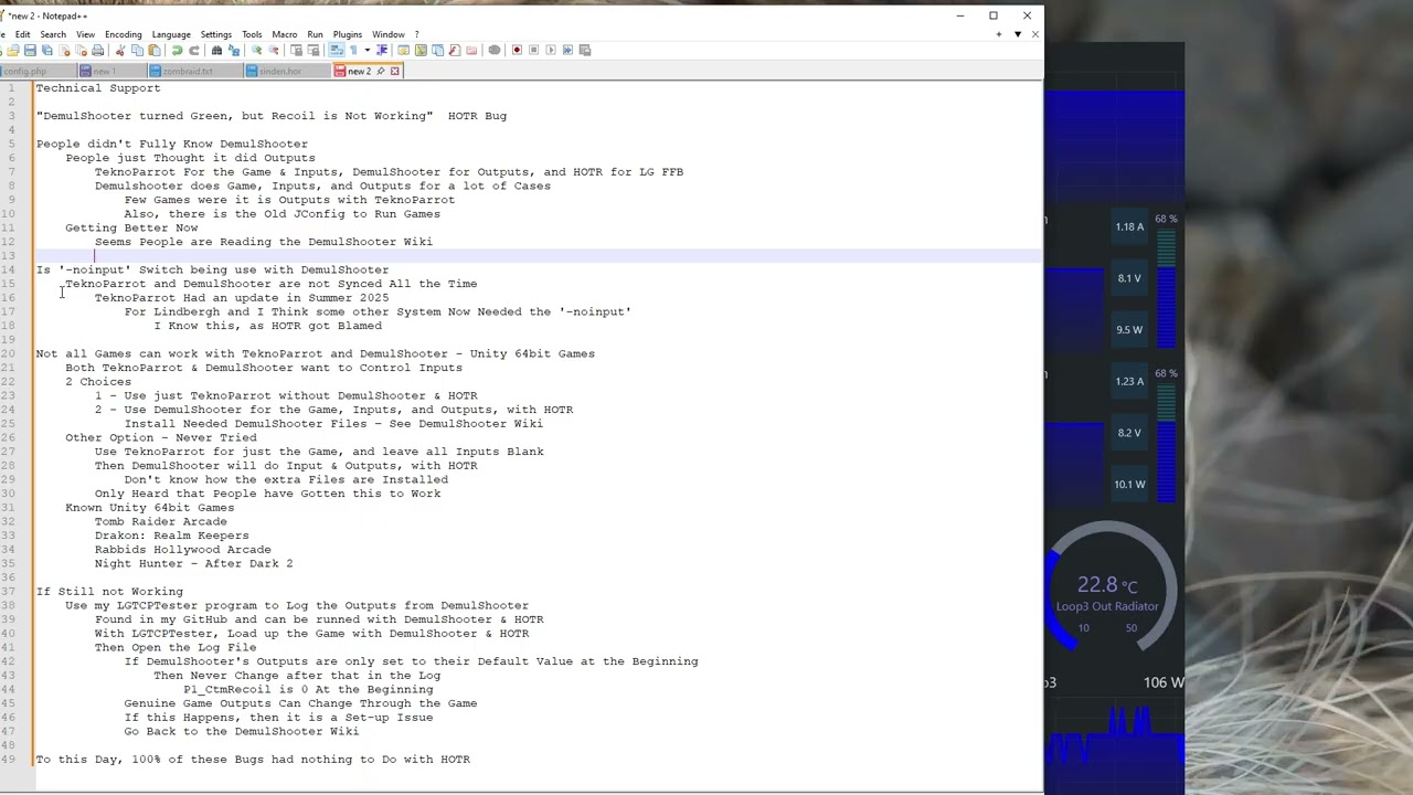 HOTR Technical Support  - DemulShooter Turned Green, But No Recoil