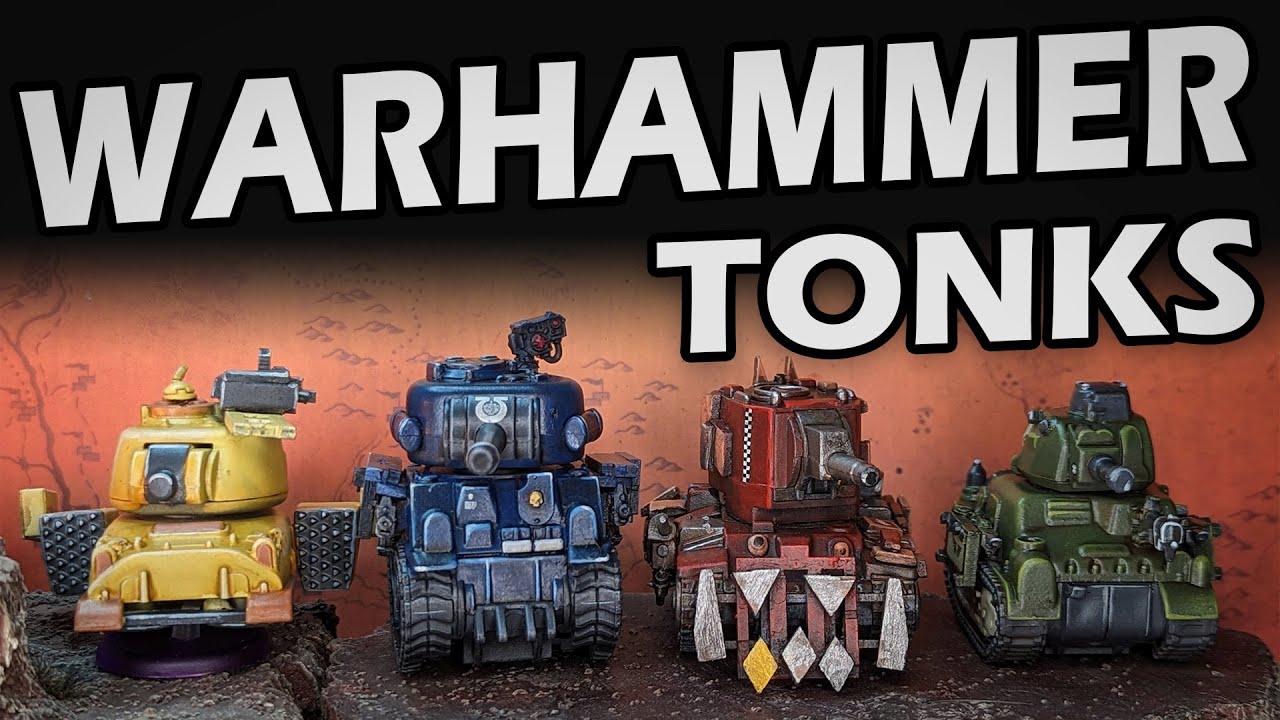 Kitbashing Tiny Warhammer 40k Tanks for TONKS