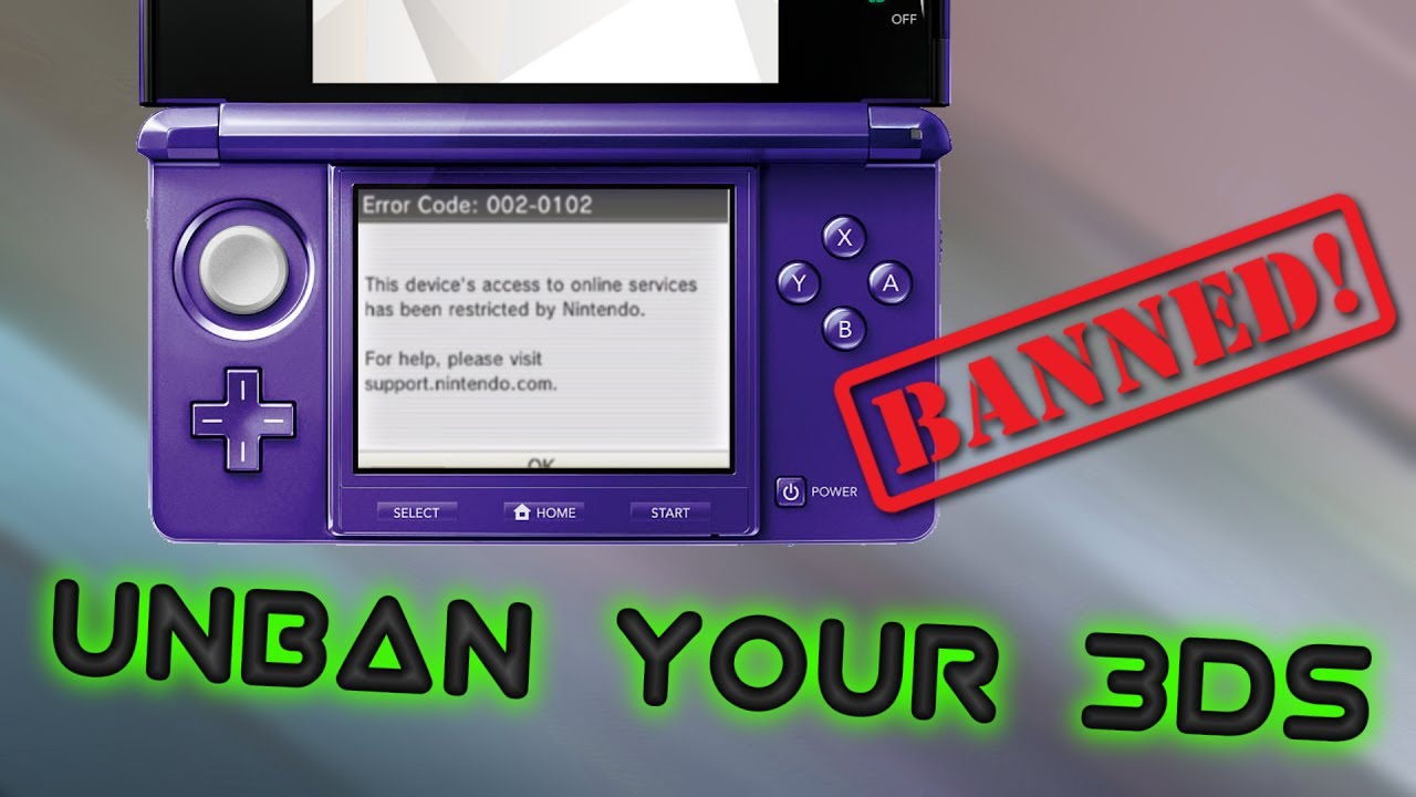 [3DS] How To Unban & Avoid 002-0102