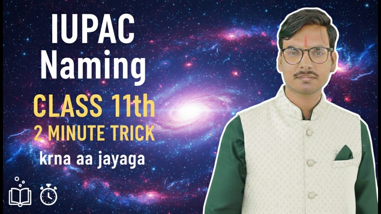 IUPAC NOMENCLATURE CLASS-11TH BY- VIKAS SIR