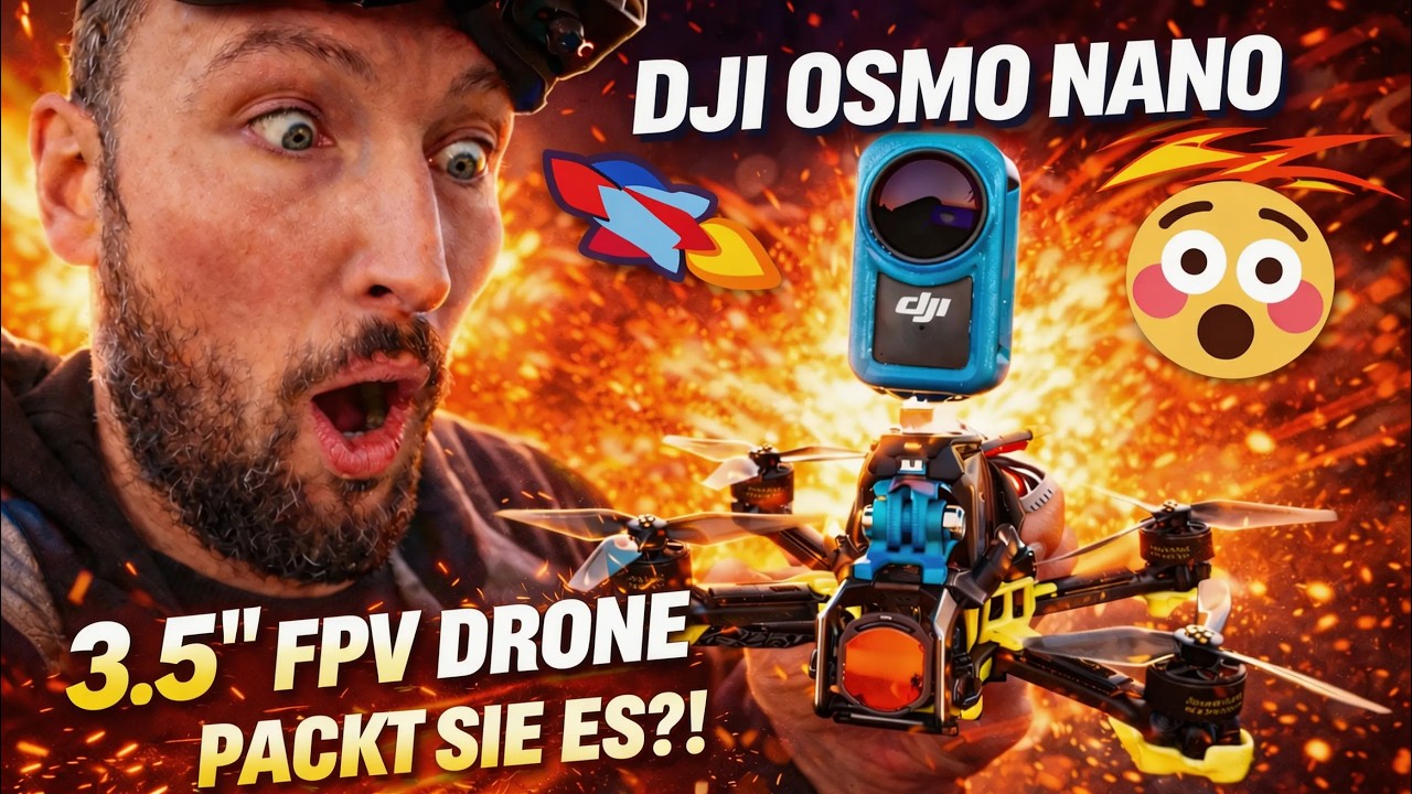 Osmo Nano auf 3.5'' FPV Drohne! Zu leicht um wahr zu sein?