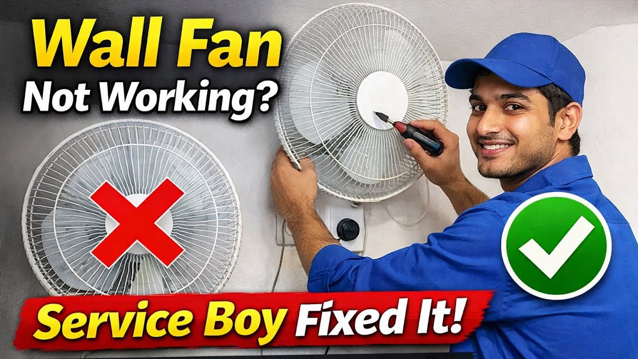 Wall Fan Not Working | Customer Care Service Fixed It