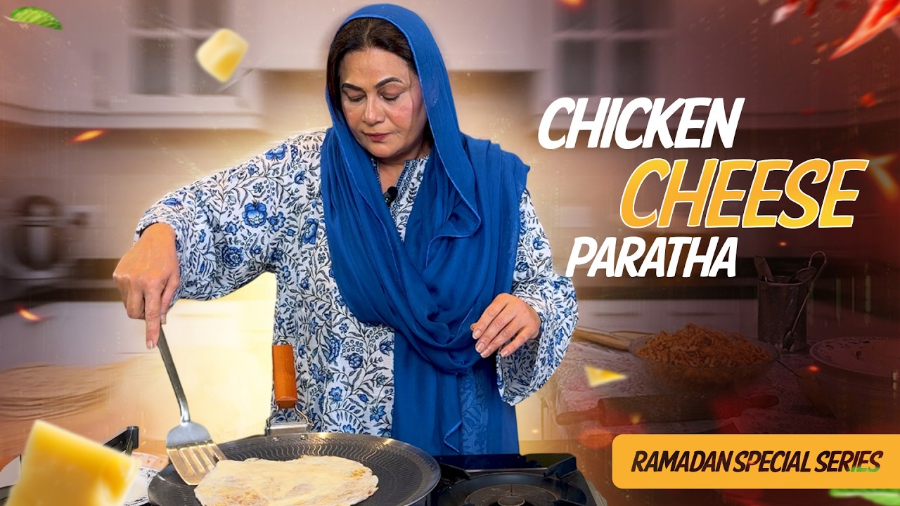 Chicken Cheese Paratha Recipe | Perfect Iftar Treat | Ramzan Special by Nida Mumtaz