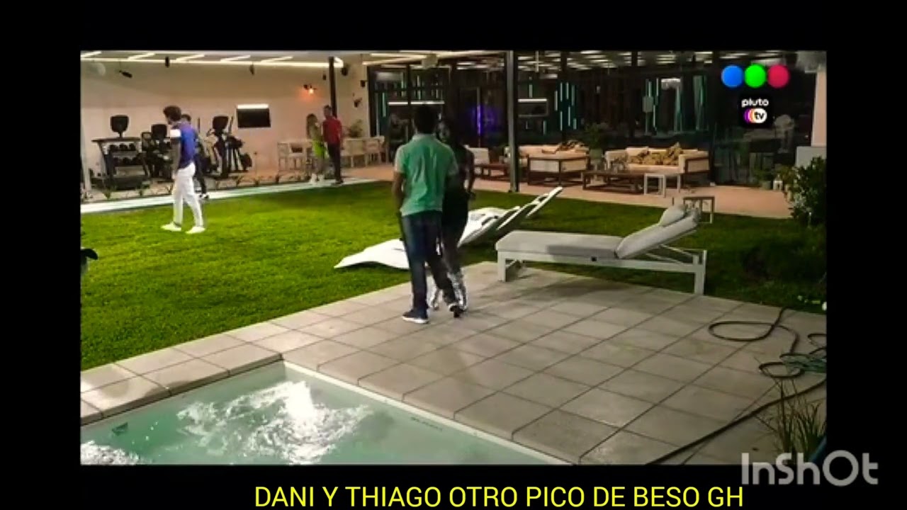 Dani y Thiago  otro pico de beso  coti el Corejo y juli en la casa