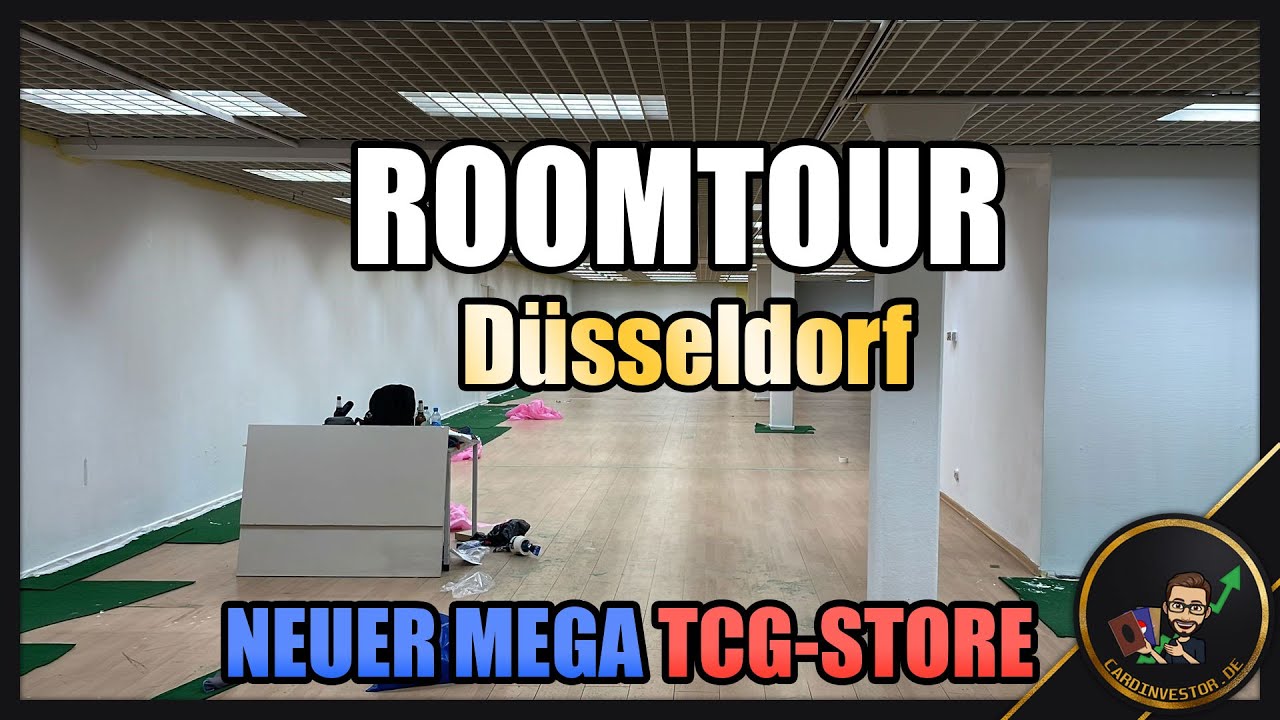 Roomtour - Unser neuer Laden in Düsseldorf! Größter Tcg Store in NRW?!