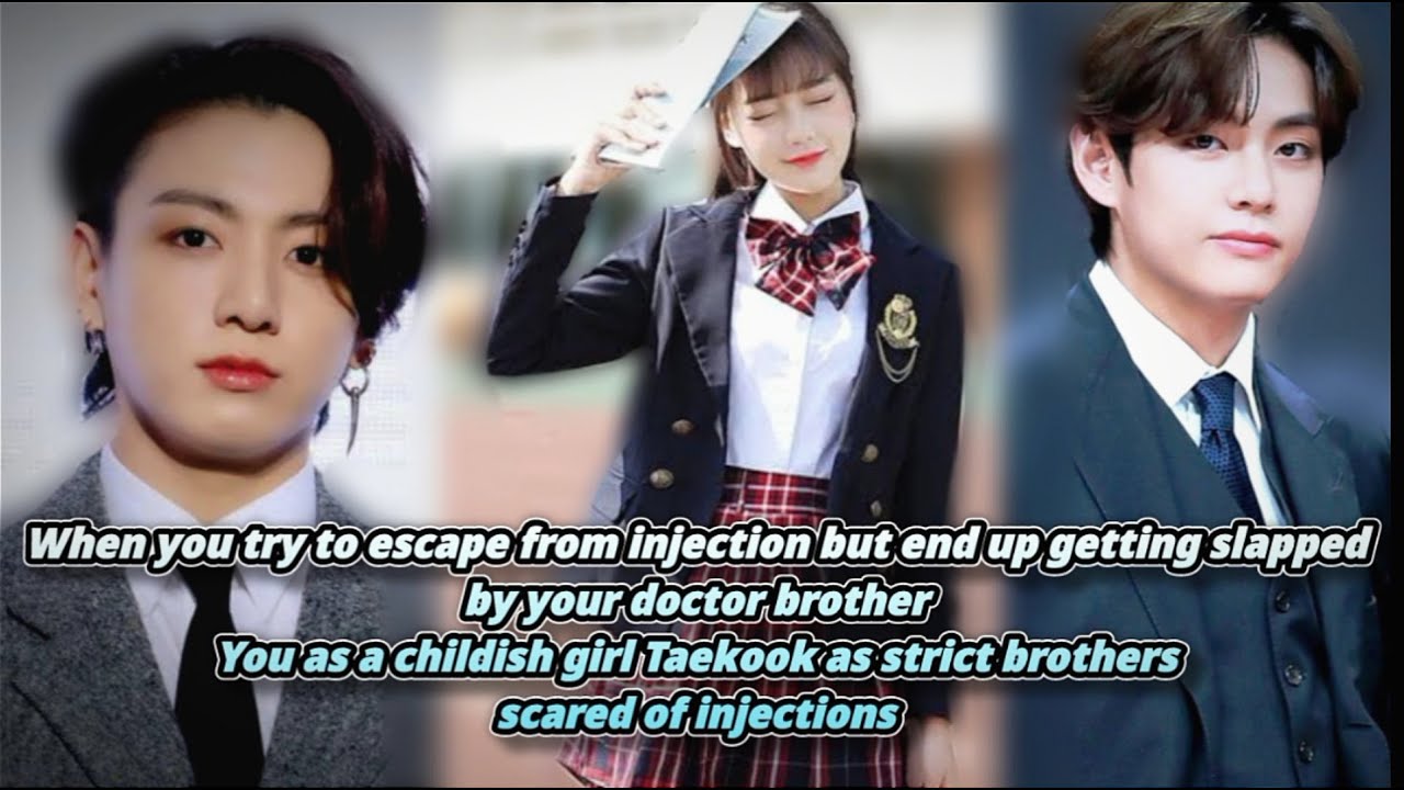 BTS imagine when you try to escape from injection but end up getting slapped by your doctor brother