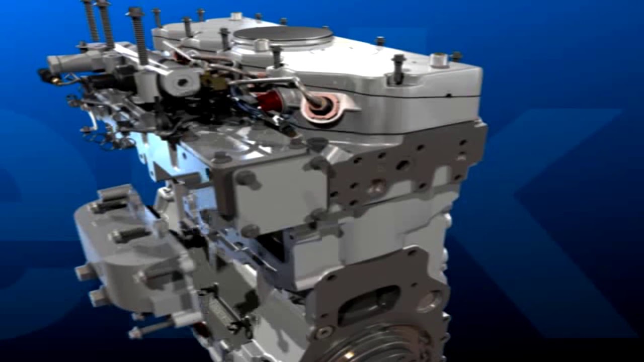 Animação técnica Motor Diesel Perkins