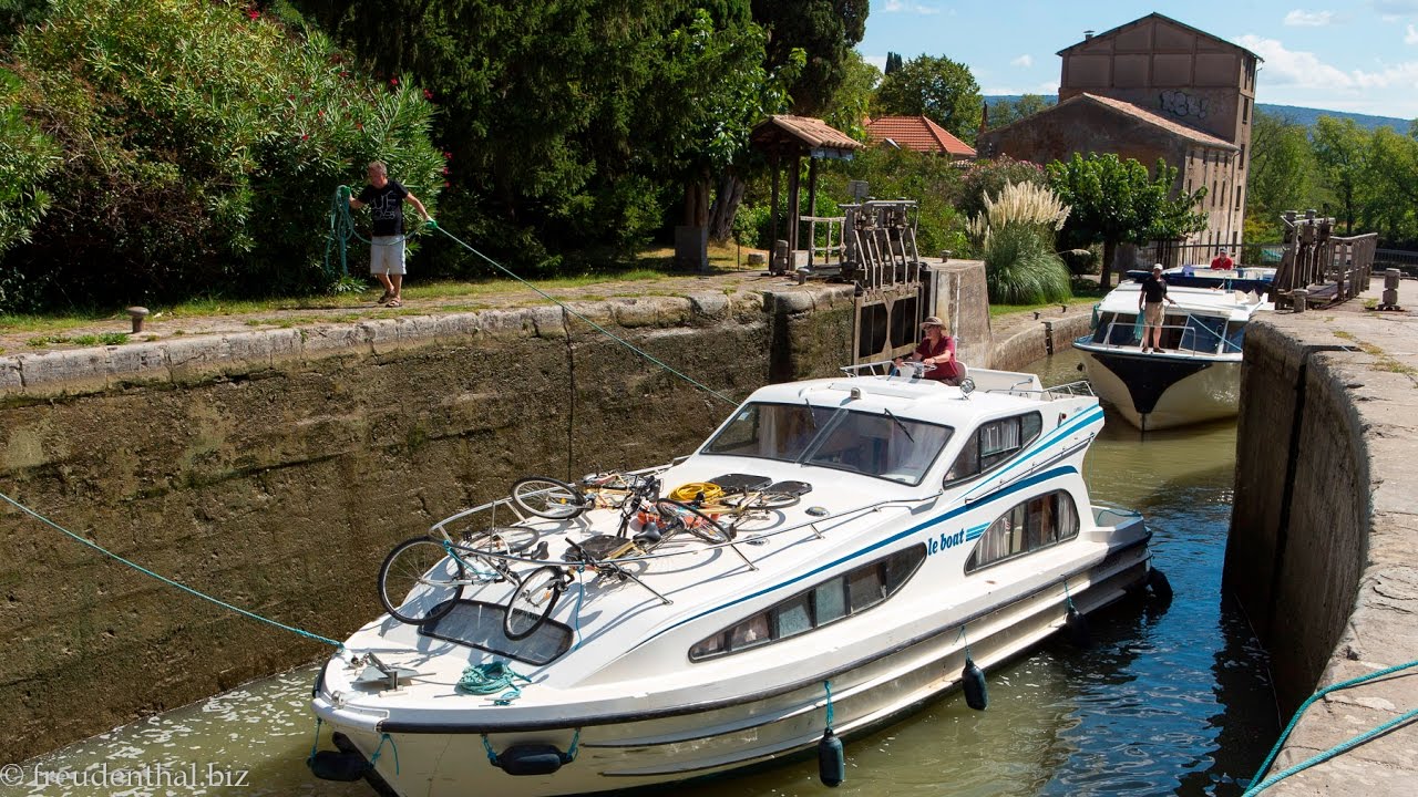 Schleuse bei Pechlaurier und Trèbes | Canal du Midi