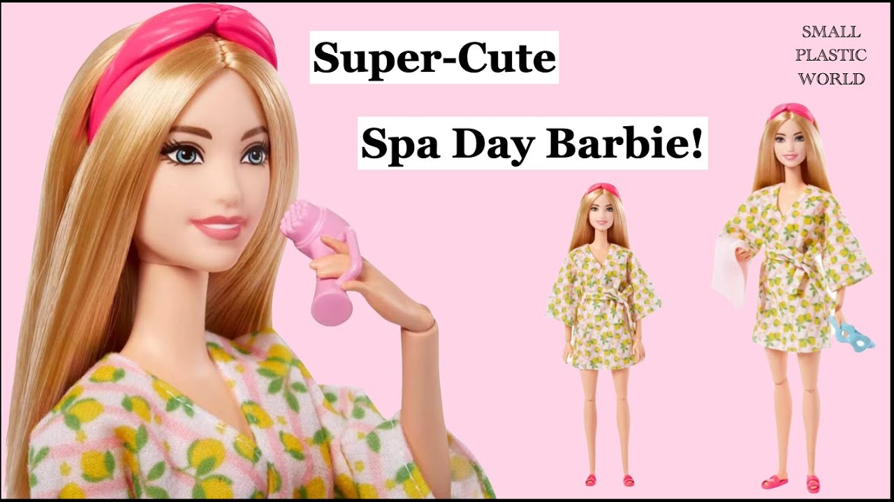 Let's take a look at this cute Spa Day / Wellness Barbie I found at Walmart for $5!