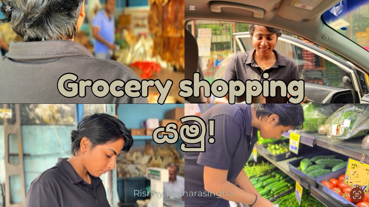 Grocery shopping යමූ ! | Day vlogs | Rishhy H