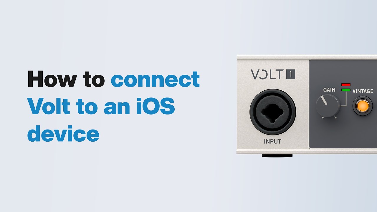 Wsparcie UA: Jak podłączyć interfejs audio USB Volt do urządzenia z systemem iOS