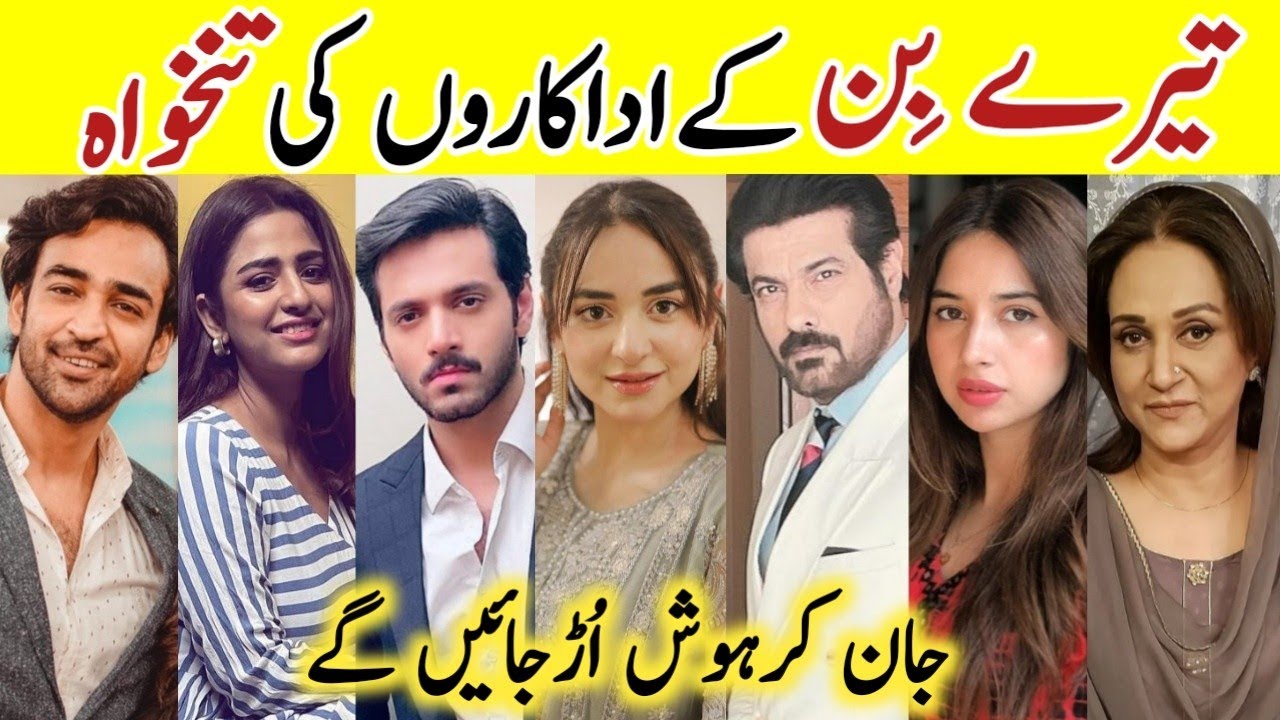 Tere Bin Drama Cast Salary Last Episode 58 |Tere Bin All Cast Salary #TereBin #YumnaZaidi #WahajAli|