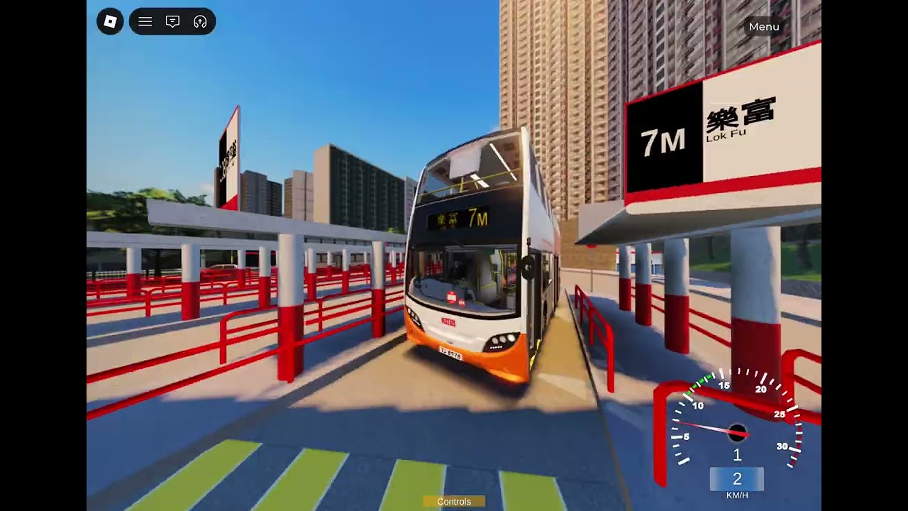 ［豪華巴士遊竹園］ROBLOX KOWLOON EAST  7M路線【樂富總站🔁竹園邨】