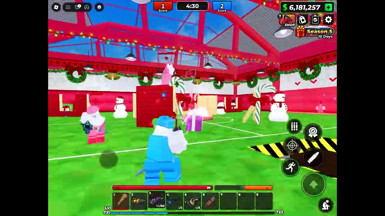 carrying blue team in roblox flag wars