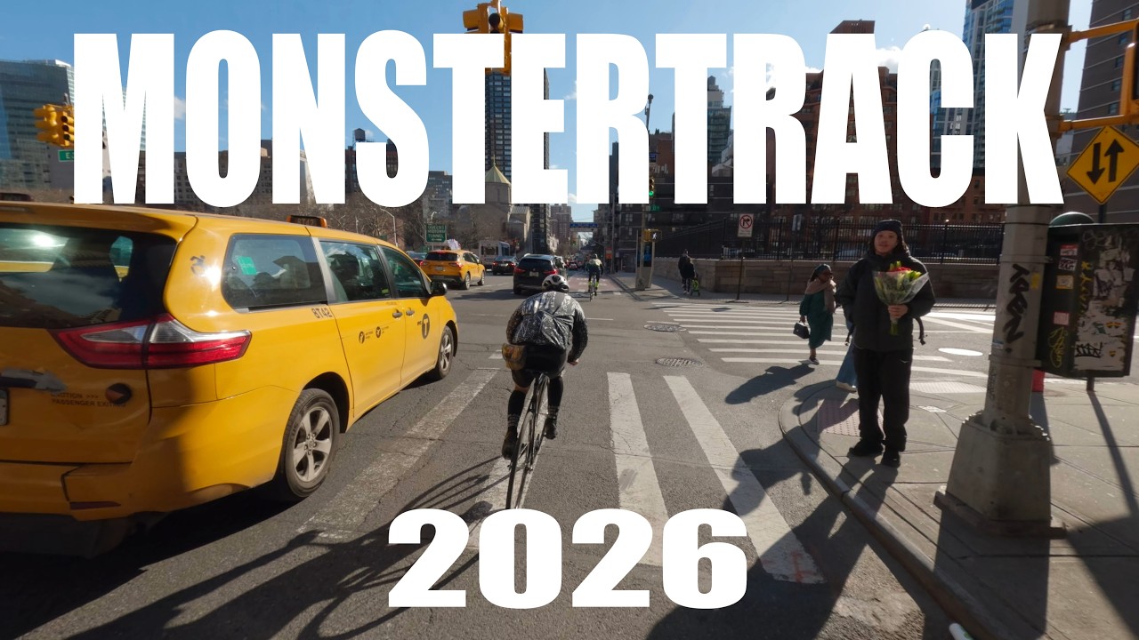 MONSTER TRACK 2026 - NYC FIXED GEAR RACE - FULL RACE FOLLOW CAM
