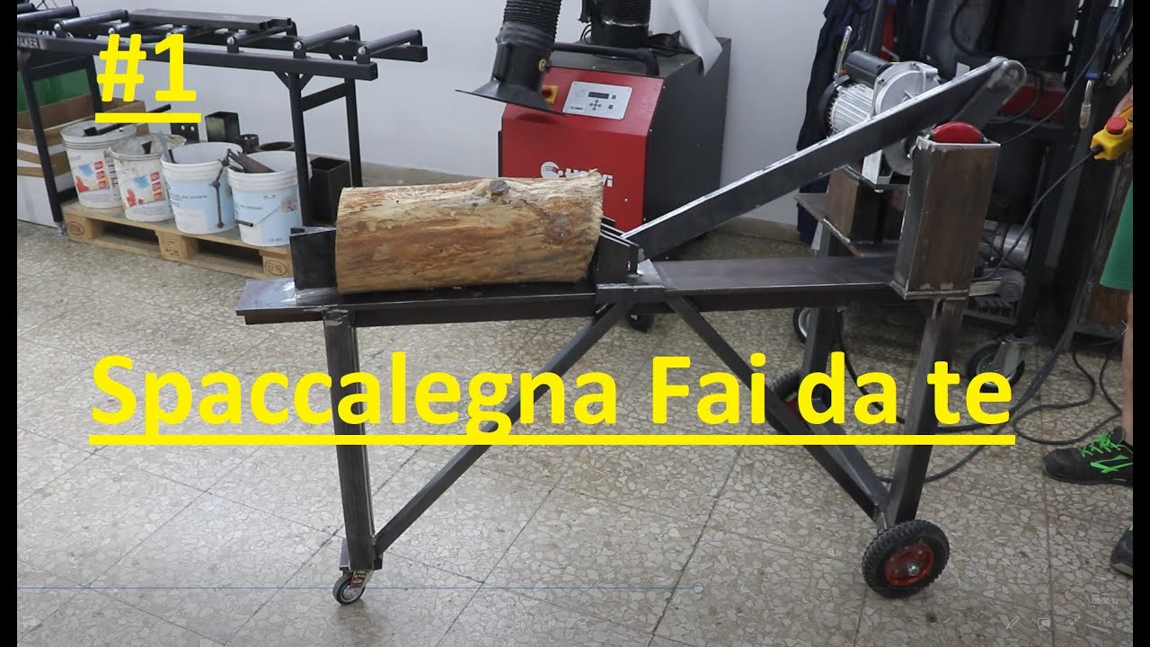 Spaccalegna Elettrico fai da te Prima parte - Homemade Electric wood splitter First part