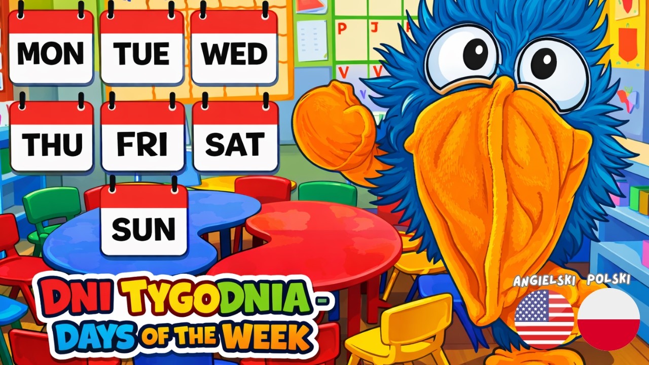 Learn about 📅 Days of the Week for Kids | Nauka, Dni Tygodnia dla Dzieci (PL + ENG)