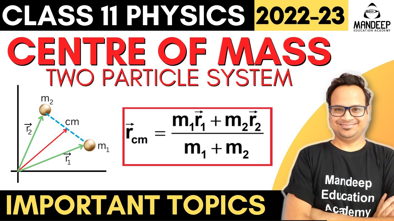 Centre of mass of two particle system | Physics Class 11 Important Derivations