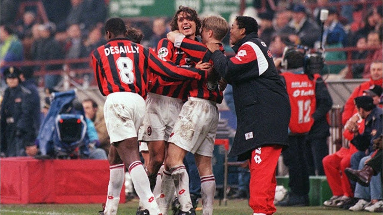 FULL MATCH - AC MILAN 5-0 INTER MILAN (QUARTER-FINALS COPPA ITALIA 1997/1998)