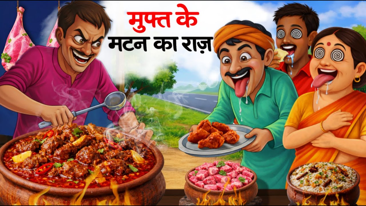 मुफ़्त के मटन चावल | Muft Ke Mutton Chaval| kahani | kahaniyan| hindi story | matton | Hindi kahani