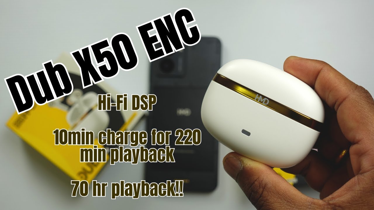 HMD Dub X50 ENC: Четкость звука, мощные басы, длительное время автономной работы!
