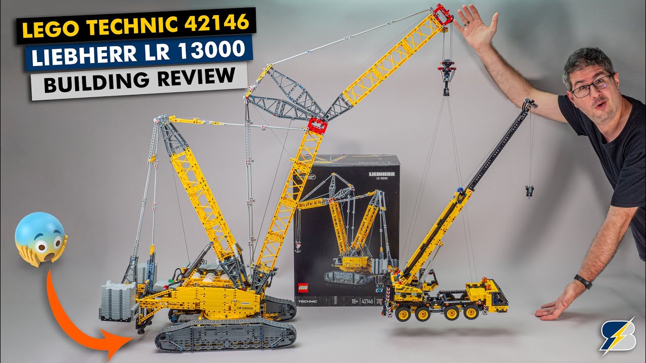 Монстр LEGO Technic за 700 долларов — 42146 Liebherr LR 13000, подробный обзор сборки, часть 1