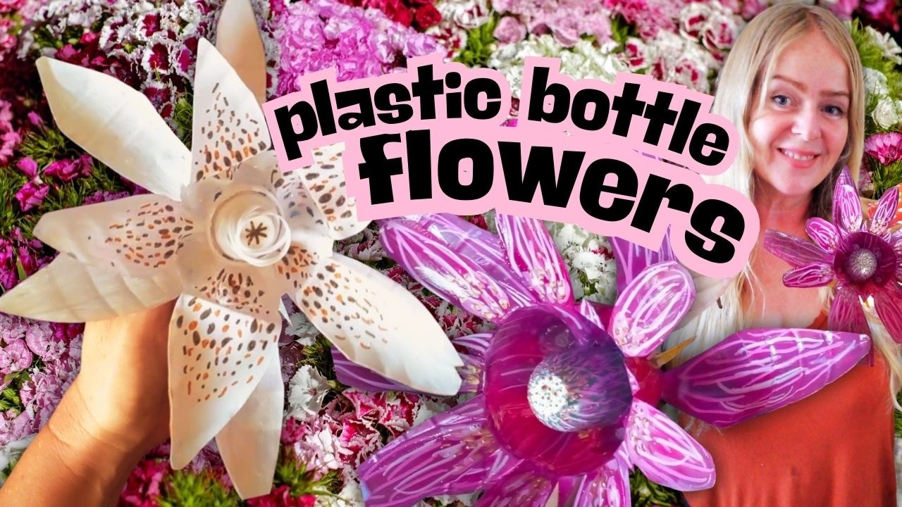 Recycle Plastic Bottles into BEAUTIFUL Flowers - Home and Garden Decor