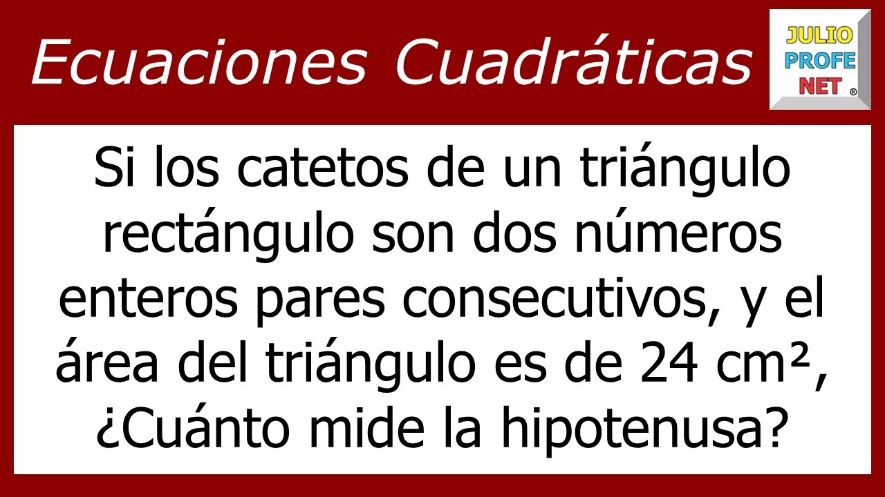 Ecuaciones cuadráticas | Problema 3 #julioprofe