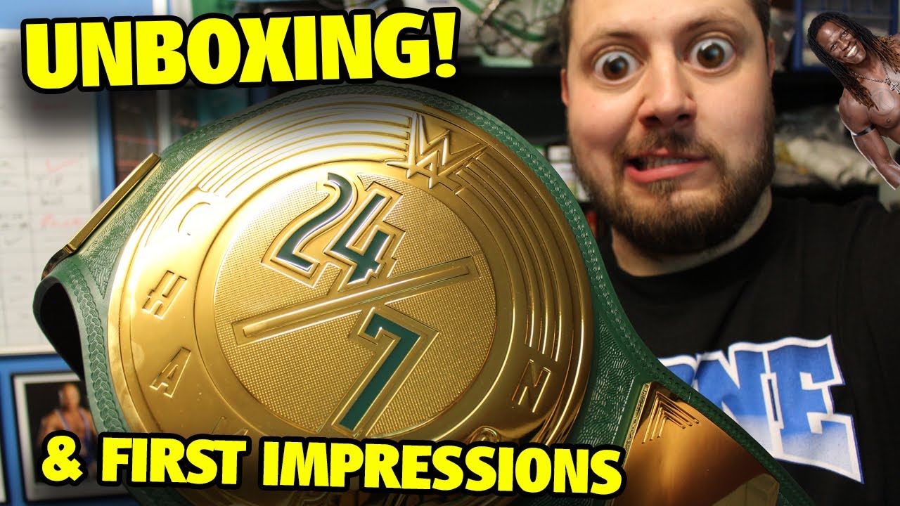WWE 24/7 Replica Belt Unboxing and First Impressions!