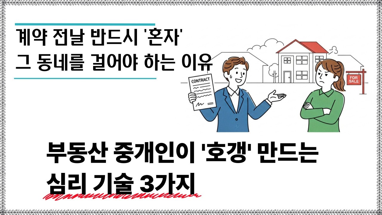2026년 입주 물량 절벽, 부동산 중개인이 '호갱' 만드는 방법. 집 보러 가기 전 '이것'만 입 밖으로 내뱉으세요. 월세 20만 원이 즉시 깎입니다