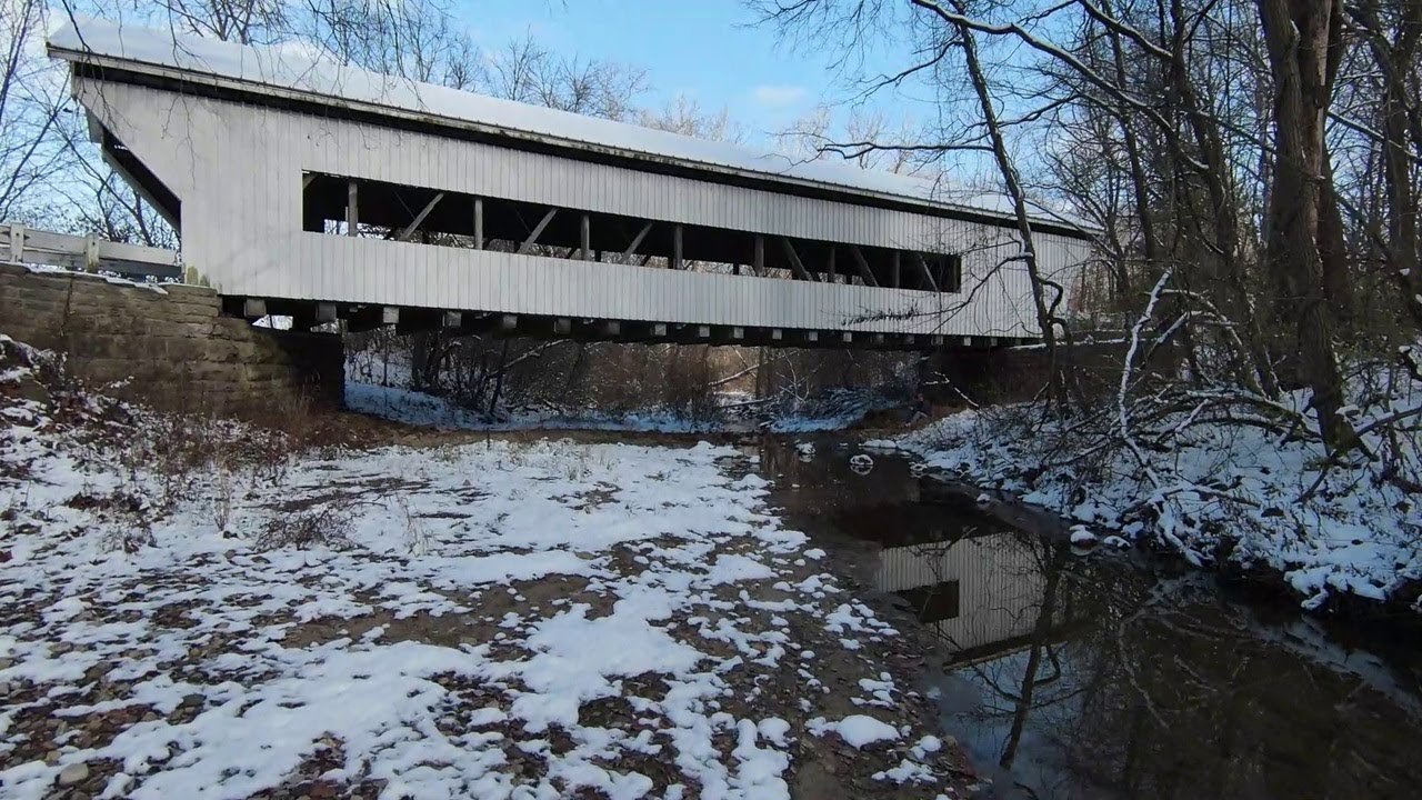 A DJI FPV flight at Brubaker Covered Bridge in Preble County, Ohio