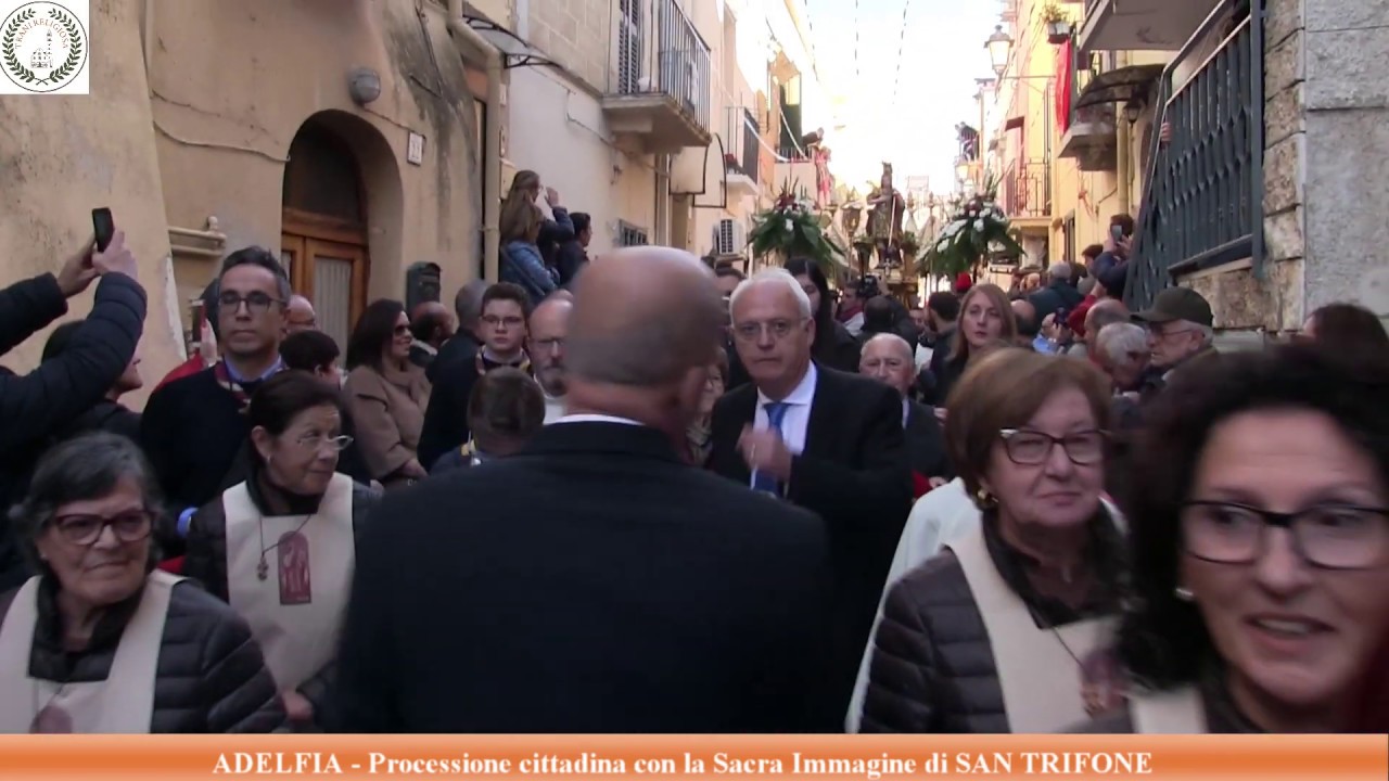 ADELFIA - Processione della Sacra Immagine di SAN TRIFONE per le vie del paese