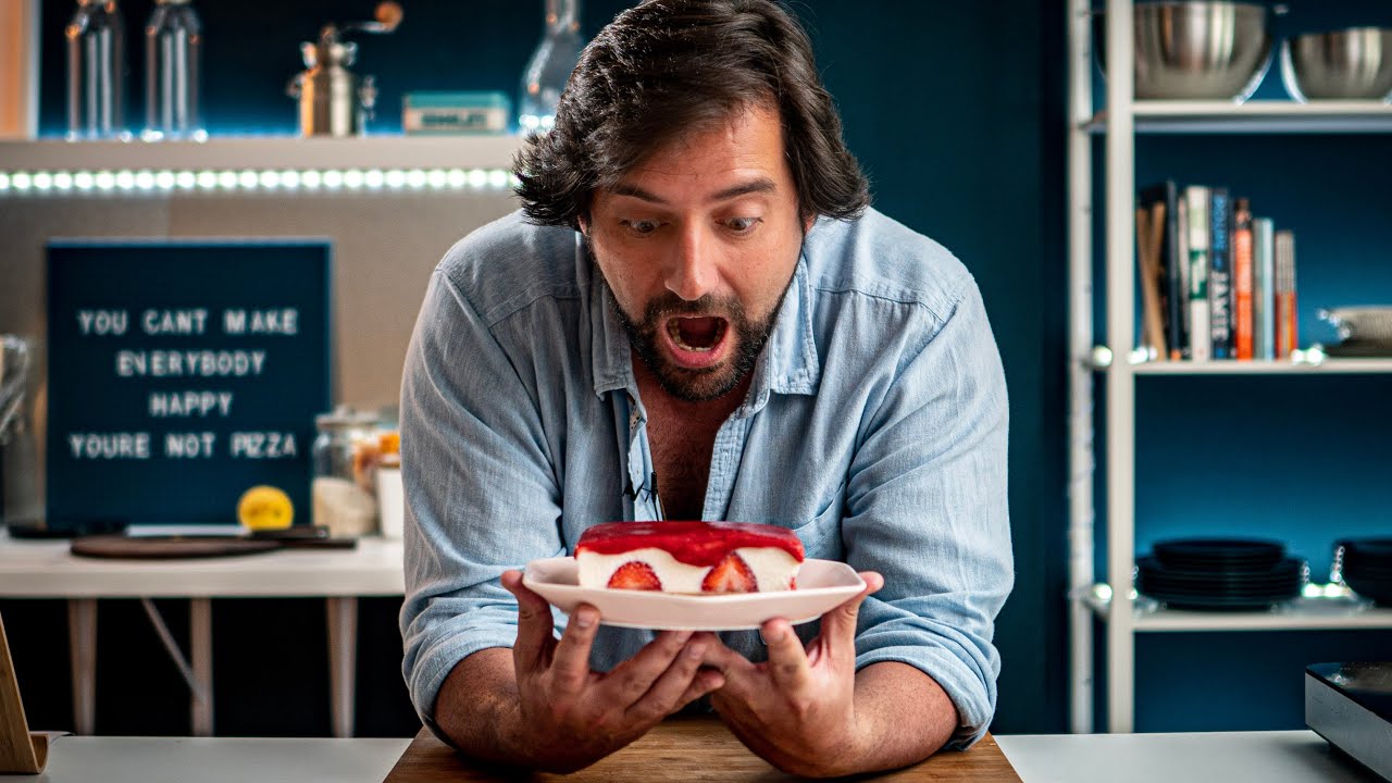 Cheesecake  de morango | Estupidamente bom!!!